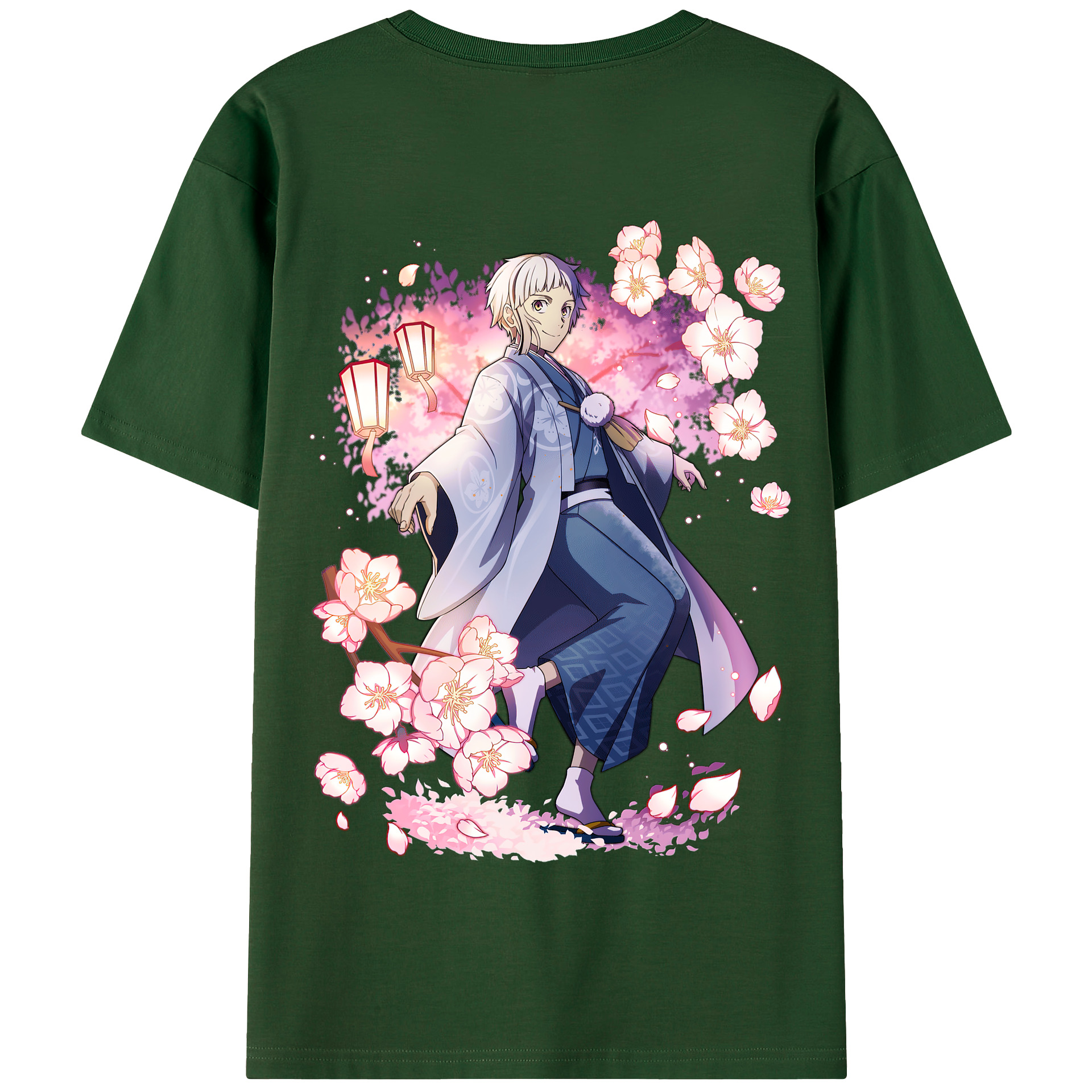 （画像用） 文豪ストレイドッグス Bungo Stray Dogs 綿100％半袖Tシャツ（背面プリント）